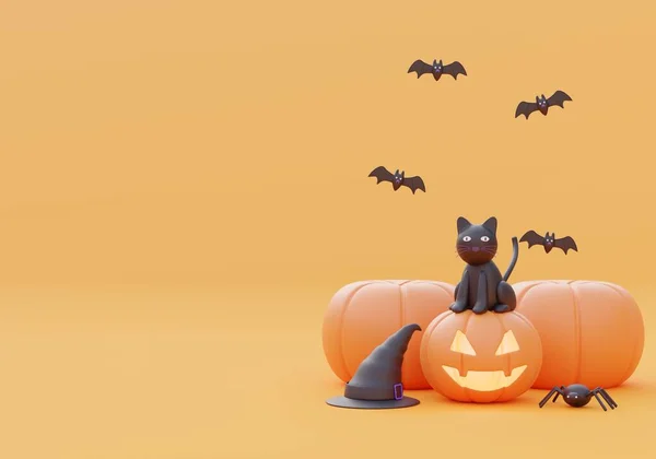 Happy Halloween Background Banner Copy Space Product Illustration — Foto Stock