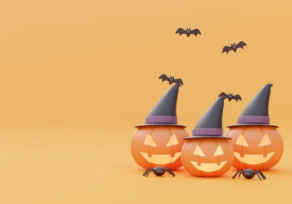 Happy Halloween Background Banner Copy Space Product Illustration — Photo