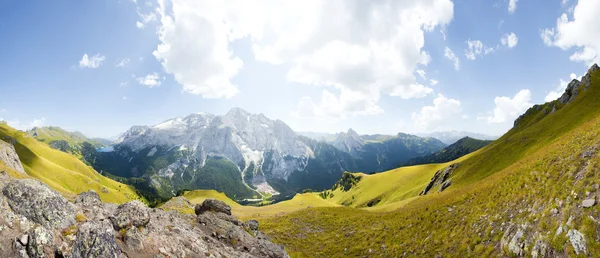 Härligt berg panorama - marmolada glacier - hög upplösning — Stockfoto