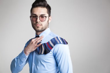 seksi erkek s çorap kravat ciddi görünümlü şık giyinmiş