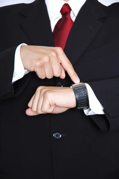 Business Man - Look at the Time — Stock Photo, Image