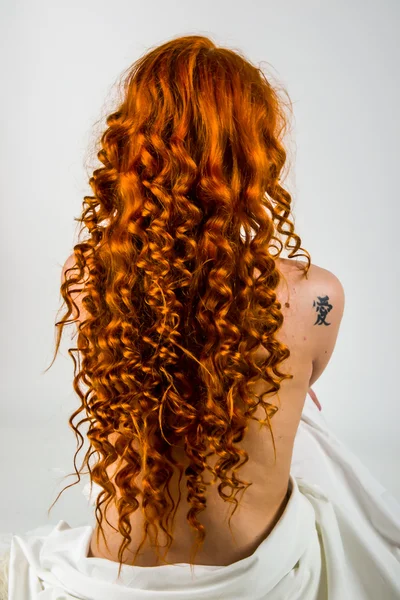 빨간 머리 소녀 — 스톡 사진