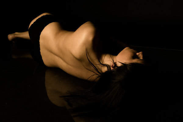 Woman body, studio shot