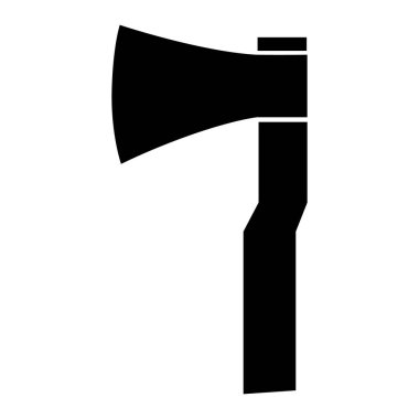 Beyaz üzerinde izole edilmiş eksen simgesi düz vektör çizimi