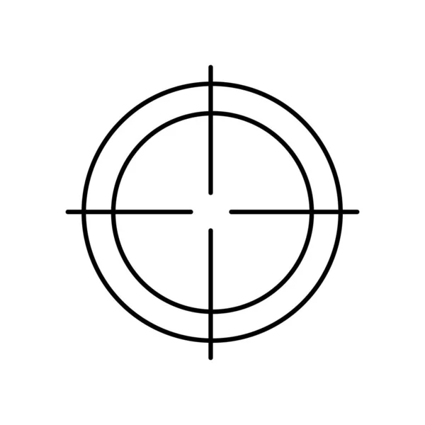 Mållinje ikon vektor illustration isolerad på vit — Stock vektor
