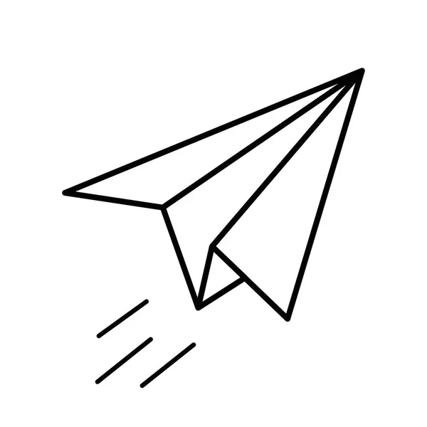 Papier vlak pictogram geïsoleerd op witte achtergrond vector — Stockvector