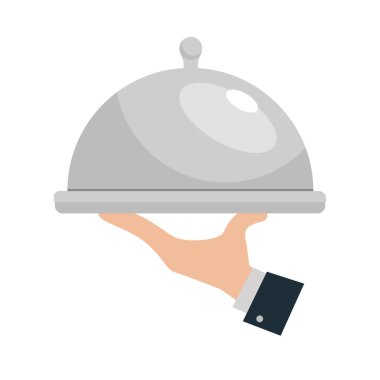 tepsi simgesi yiyecekleri servis vektör illüstrasyonuName