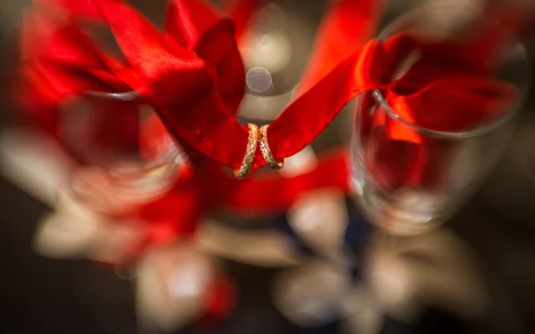 Par de anillos de boda —  Fotos de Stock