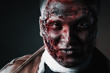 bir Halloween korkunç makyaj