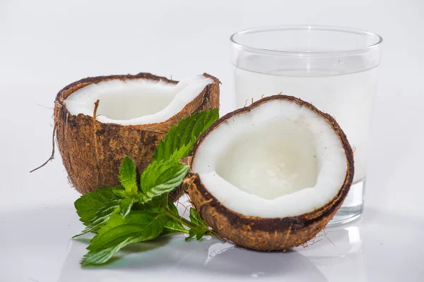 Coconut cocktail on white background — Stock Photo, Image