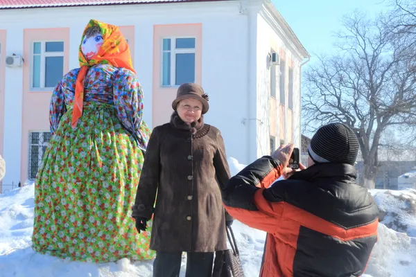 Eski Rus holiday "shrovetide". Kocası fotoğrafları t — Stok fotoğraf