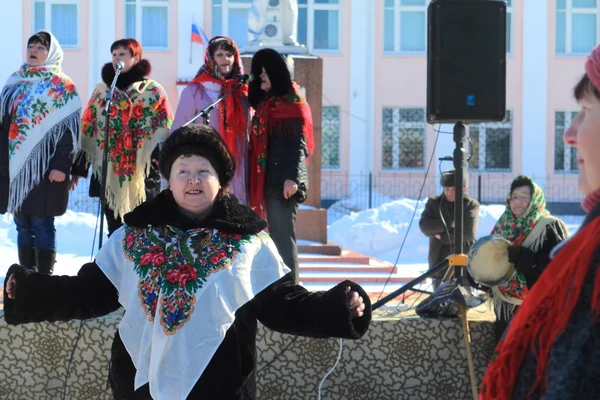 Staré ruské státní svátek - "Masopust" rozloučení s r — Stock fotografie