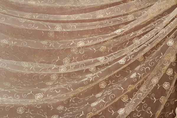 The tulle which has been beautifully draped in the form of folds — Stock Photo, Image