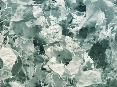 Yeşil tonlarda soyut biçim arkaplan resmi