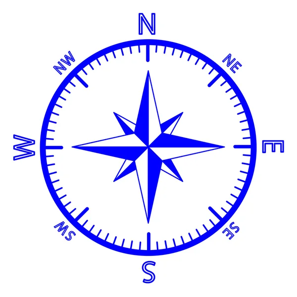 Emblem av compass rose. — Stock vektor