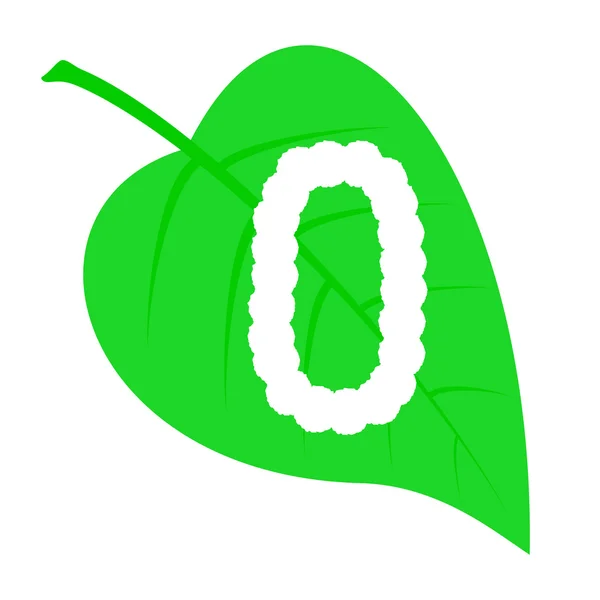 緑の葉の図 0. — ストックベクタ