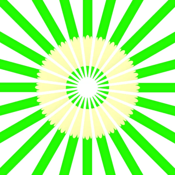 Kruh od zelené tužky. — Stockový vektor