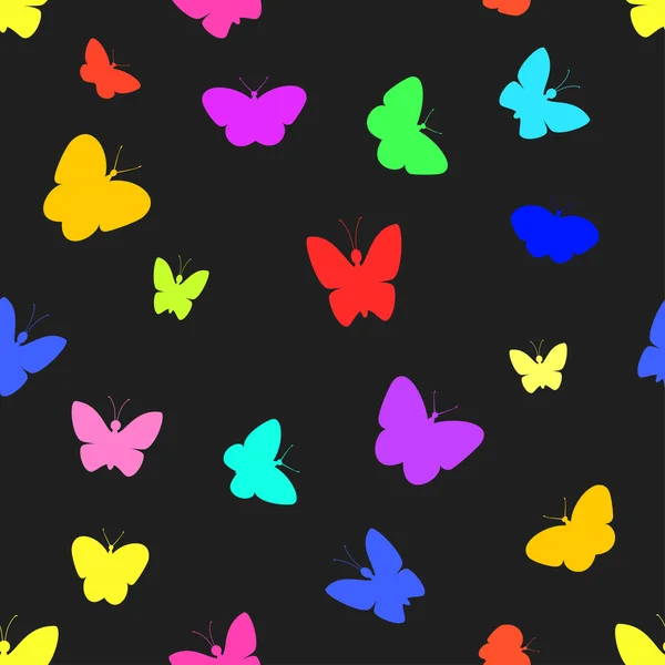 Sans couture de papillons . — Image vectorielle