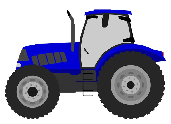Цветное изображение трактора на белом фоне. — стоковый вектор