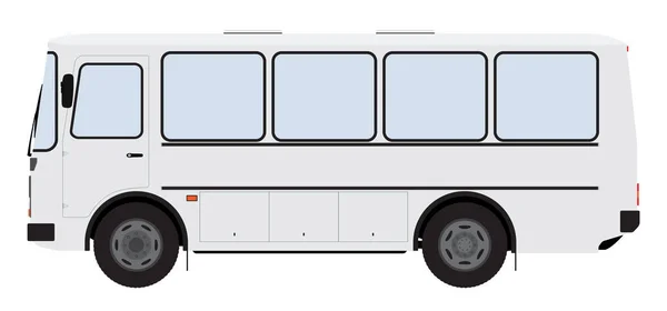 Imagen en color de un autobús sobre un fondo blanco. — Archivo Imágenes Vectoriales