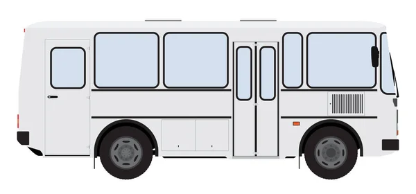 Χρώμα εικόνας ενός λεωφορείου σε λευκό φόντο. — Διανυσματικό Αρχείο