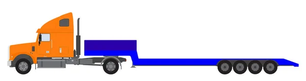 Цветное изображение грузового поезда. Векторная иллюстрация. — стоковый вектор