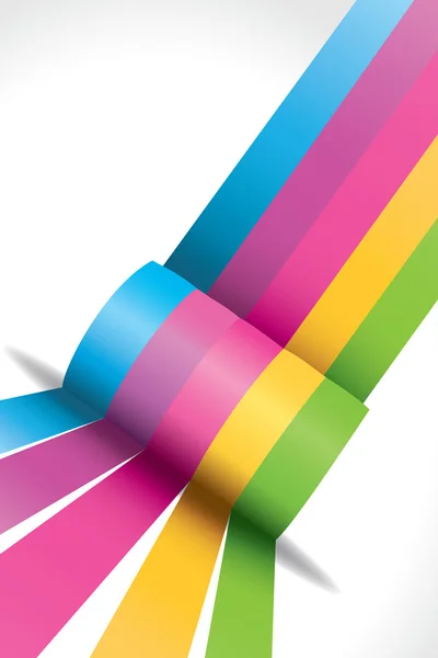 Rainbow ribbon — Stock Vector