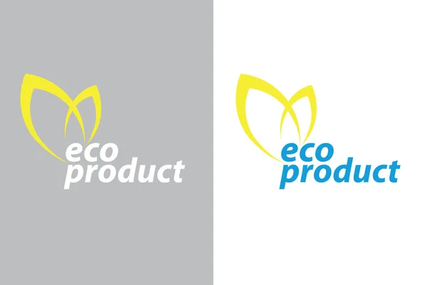 Logo eco prodotto — Vettoriale Stock