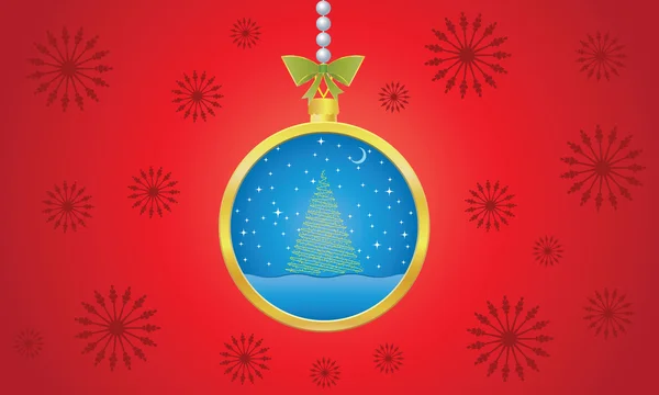 Christmas Ball background vector — Stock Vector