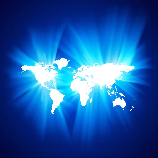 地球、プレゼンテーションのサンプルとしての光の中で世界のマーケティングの設計 — ストックベクタ
