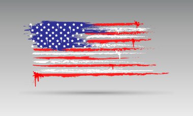 soyut olarak örnek, Amerikan ulusal bayrak tasarım şablonu fo