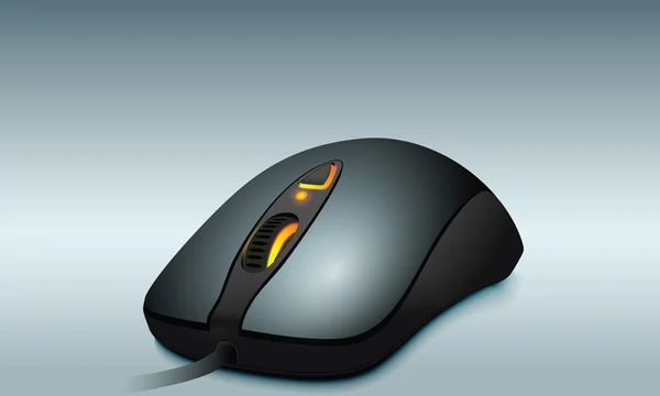 現実的なコンピューターのマウス、ベクトル イラスト — ストックベクタ