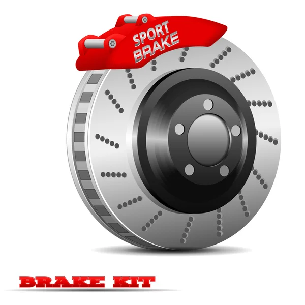 Design of sport brake kit — Stock Vector