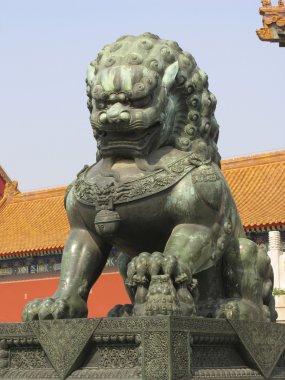 Yaz Sarayı Çin bronz aslan