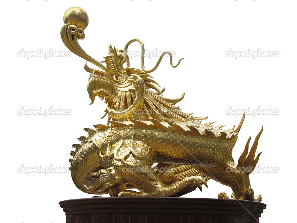 Golden Chinese Imperial Dragon
