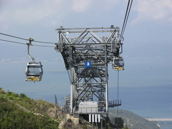 Cable Car Post Mountain — Stock Photo, Image