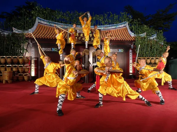 Chrám Shaolin Číny provádí v np360 — Stock fotografie