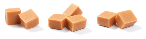 Caramel Candy on white