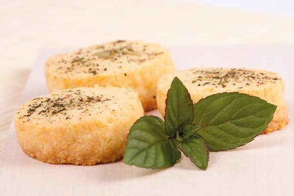 Galletas de queso con menta —  Fotos de Stock