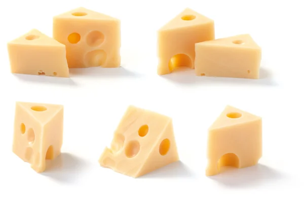 Cheese pieces — Stock Photo, Image