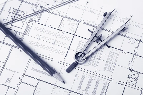 Blueprint background — Stock Photo, Image