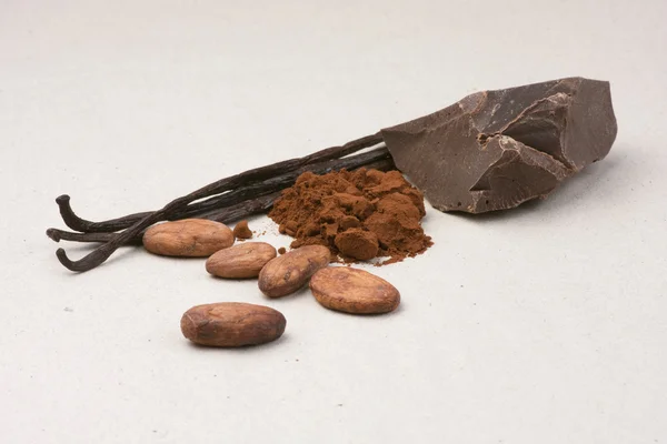 Ingredienti di cioccolato — Foto Stock