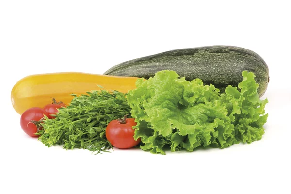 Verduras frescas sobre blanco — Foto de Stock
