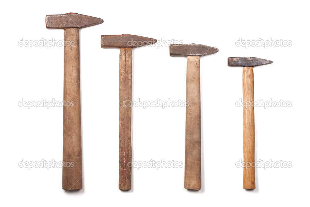 Four used hammer