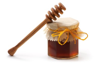 Bal kavanozu ve balık.