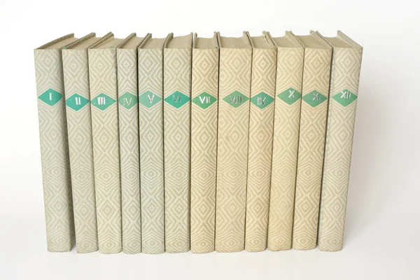 Books in a row — Stock Photo, Image