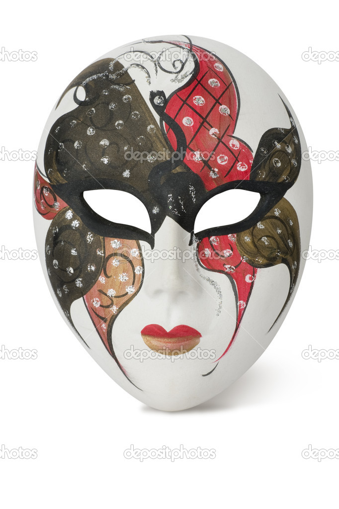 Venetian Mask on white