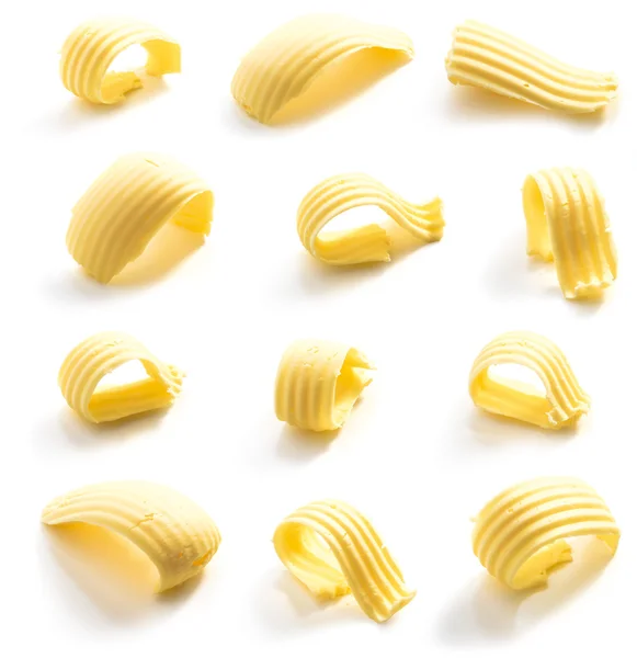 Butter curl isolated — Stock Photo, Image