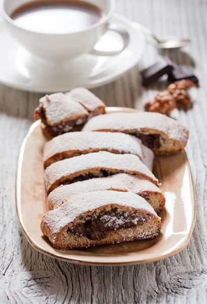 Çikolata kremalı bisküvi — Stok fotoğraf