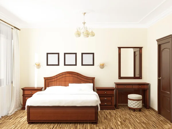 3D rendering of home bedroom — Stock Photo, Image